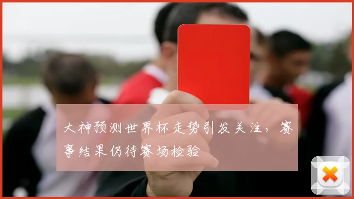 大神预测世界杯走势引发关注,赛事结果仍待赛场检验